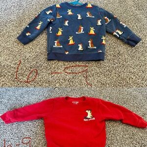 Baby Sweatshirts - Red and Blue